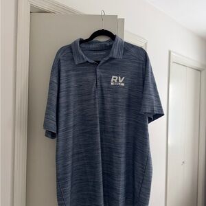 Men's Blue Heather Polo Golf Shirt